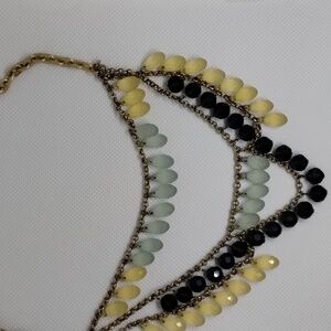 Multicolored statement necklace